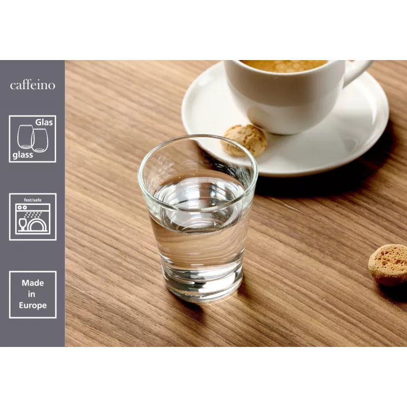 Ritzenhoff & Breker CAFFEINO Set de vasos de espresso, 90 ml, vidrio transparente, 6 uds. 824520