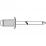 GESIPA Remache ciego cabeza de domo 3 x 7 mm aluminio/acero 500 uds. (6300146)