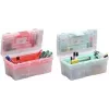 allit McPlus Clear 16 Caja de almacenamiento, polipropileno, transparente con cierres rojos 416411