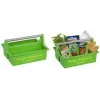 allit McPlus Carry Jardinier Cesta de herramientas, verde, asa ergonómica de aluminio, 2 compartimentos grandes, 1 ud. (8500906006)