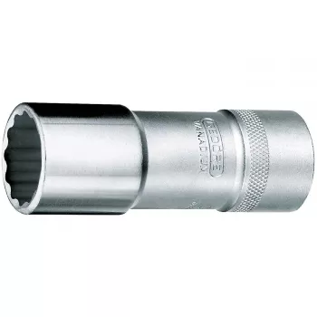 GEDORE D 19 L 13 Vaso de llave de tubo largo, 13 mm, accionamiento 1/2 pulgadas, perfil UD 6140170