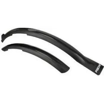 FISCHER Juego de guardabarros para bicicleta 26-29 pulgadas (66,04 - 73,66 cm) plástico duradero con refuerzo lateral 30763