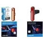 FISCHER FAHRRAD Piloto trasero LED para bicicleta, recargable, negro/rojo 50089:FISCHER