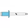 GESIPA Remache ciego acero inoxidable A2 3x6 mm cabeza plana redonda rango de agarre 1-3 mm (6330134)