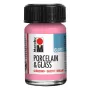Marabu Pintura para porcelana y cristal, rosa brillante, 15 ml, sin cocción 11150039133