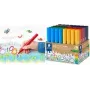 STAEDTLER Noris Jumbo 328-B KP48 Rotuladores, 48 colores diferentes, mina de fibra de 3,0 mm, forma triangular, tinta lavable, capuchón ventilado, vaso reutilizable