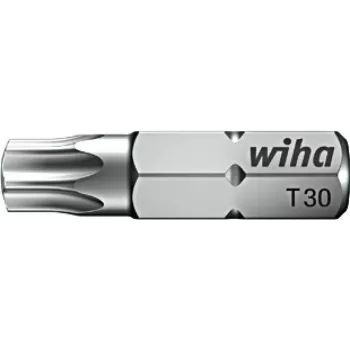 Wiha Punta de destornillador Torx T15, 25 mm, vástago hexagonal de 1/4 pulgadas 7015Z/T15-25