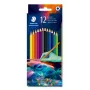 STAEDTLER Lápices de colores Hexagonal Edition 1, caja de cartón de 12 piezas, tonos oscuros, mina de 3,0 mm 175C12E2-1