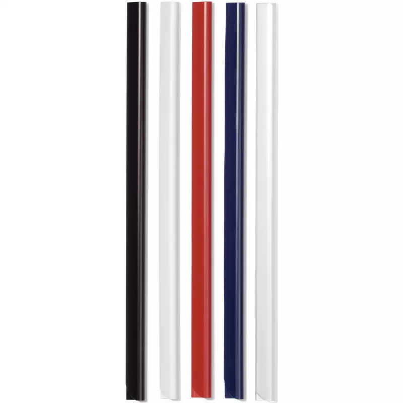 DURABLE Barras de sujeción A4 3 mm, paquete de 50, negro 293001
