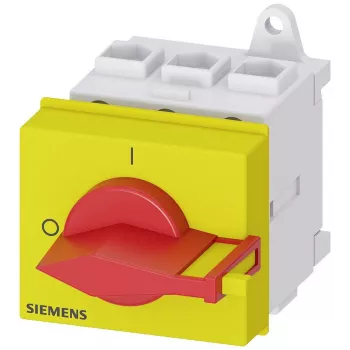 Siemens SENTRON 3LD2 Interruptor seccionador de carga tripolar 25A 690V rojo/amarillo 3LD21300TK13