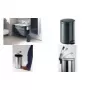 DURABLE Papelera con pedal de metal 20L redonda plateada 341258