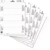 DURABLE Etiquetas insertables A4 210 x 297 mm, 10 hojas, blancas, cartón 170 g/m², láser/inyección de tinta 485602