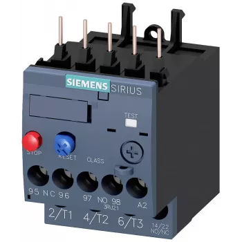 SIEMENS SIRIUS 3RU21 Protección térmica de sobrecarga 1,8-2,5A S00 bornes de tornillo 3RU21161CB0