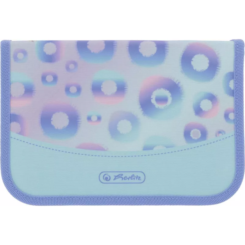 Herlitz Mystic Mermaid Estuche escolar relleno, 31 piezas, azul/rosa, poliéster 300001564