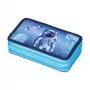 Herlitz Estuche de doble compartimento Cosmic Explorer, 23 piezas, 2 cremalleras, forro interior de color 400197545