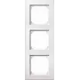 Merten System M Marco embellecedor triple, blanco activo brillante, empotrar 488319