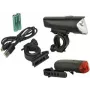 FISCHER Juego de luces LED para bicicleta 40/20/10 lux, homologado StVZO, negro (85346)