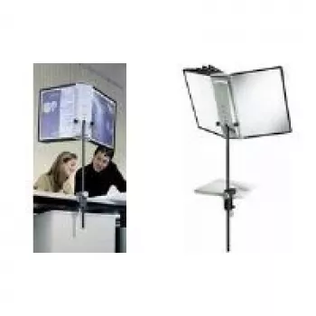 DURABLE SHERPA® Pinza de escritorio 10 - Sistema de paneles A4, 10 paneles, 5 colores, giro 360° 581800