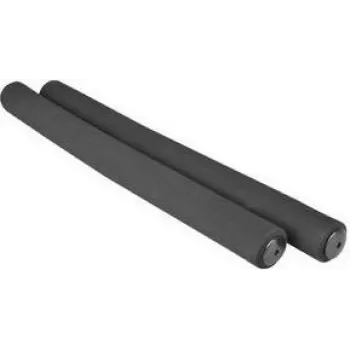FISCHER Puños de bicicleta blandos, negro, 1 par, 125 mm, amortiguación de impactos 85756