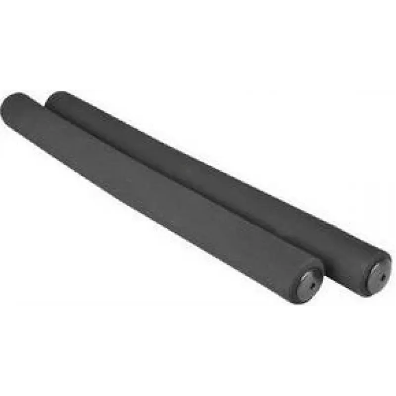 FISCHER Puños de bicicleta blandos, negro, 1 par, 125 mm, amortiguación de impactos 85756