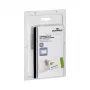 DURABLE Portatarjetas de identificación 90x54 mm con clip combinado, transparente, 5 uds. (861019)