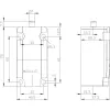 SIEMENS SIRIUS 3SE5 Interruptor básico para interruptor de posición 3SE5112-0, carcasa metálica, 1NO+1NC conmutación por resorte, IP66/IP67, entrada de cable M20 3SE51120LA00