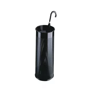 Durable Pie de sombrilla redondo de metal, 28.5 L, negro (335001)