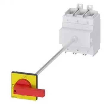 Siemens 3LD2418-0TK13 Interruptor principal y de PARADA DE EMERGENCIA 3 polos, 250 A, rojo/amarillo
