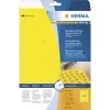 HERMA Special 8034 Etiquetas autoadhesivas de film mate resistentes a la intemperie para exterior, amarillo, 30 x 30 mm, 1200 etiquetas (25 hojas x 48)