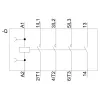 Siemens SIRIUS 3RT2 Contactor de potencia 3RT20162AB01, tripolar, 7,5 A, bobina 24 V AC, bornes de tornillo