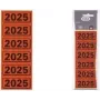 ELBA 2025 Etiquetas índice rojas autoadhesivas 57 x 25 mm (120 etiquetas) para archivadores