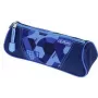 Herlitz Estuche triangular azul Goal poliéster, 1 compartimento con cremallera 400205920