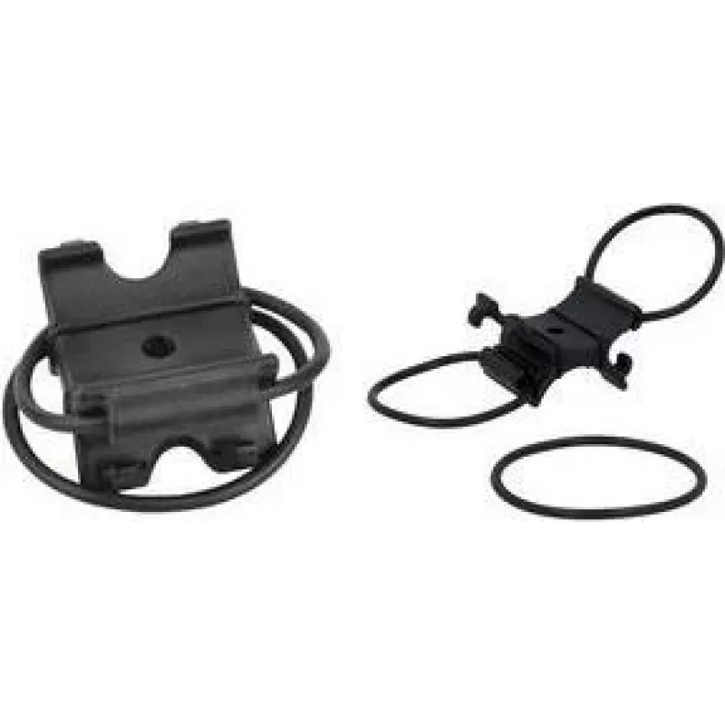 FISCHER Soporte universal para bomba de bicicleta, plástico negro, para todas las bombas de mano habituales, 1 ud. (85574)