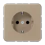 JUNG CD1520KIGB Mecanismo de toma de corriente Schuko, aluminio bronce-oro