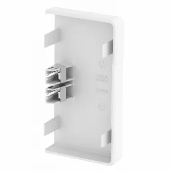 OBO Bettermann Pieza final para Rapid 45-2 100 canal, blanco 6113110