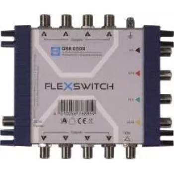 WISI FLEXSWITCH DXR0508 Multiswitch 5 en 8 alimentado por receptor pasivo en cascada