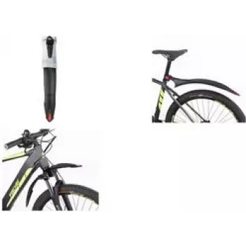 FISCHER Juego de guardabarros para bicicleta 26-29 pulgadas plástico cierre rápido negro 85968