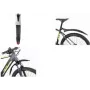 FISCHER Juego de guardabarros para bicicleta 26-29 pulgadas plástico cierre rápido negro 85968