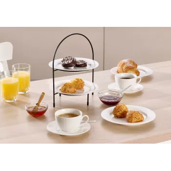 Ritzenhoff & Breker TJÄNA Bandeja de tarta de 2 niveles, metal negro, 220x170x280 mm 221367