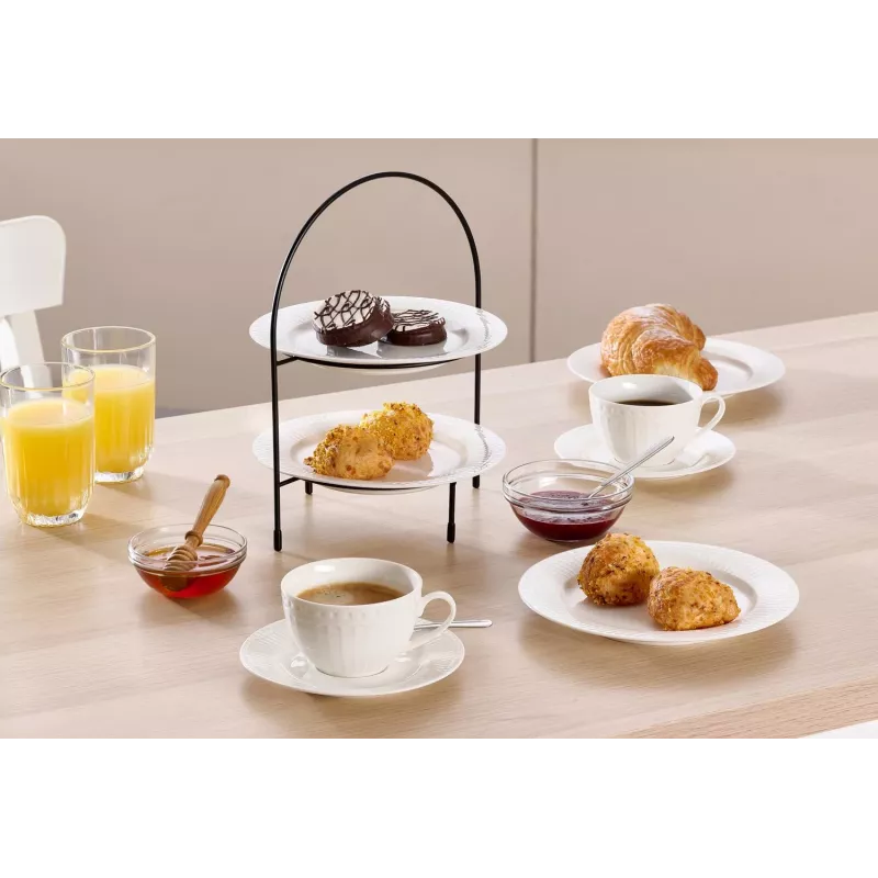 Ritzenhoff & Breker TJÄNA Bandeja de tarta de 2 niveles, metal negro, 220x170x280 mm 221367