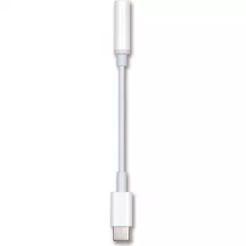 2GO 797008 Cable adaptador USB-C a 3,5 mm de audio, 0,1 m, blanco