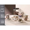 Ritzenhoff & Breker CREMA Set de capuchino, 4 piezas, porcelana, impresión decorativa, apto para lavavajillas 422108