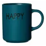 Ritzenhoff & Breker PETROL HAPPY Set de tazas de café, 390 ml, porcelana, apto para lavavajillas, 4 piezas 425642