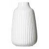 Ritzenhoff & Breker SANREMO Jarrón de gres blanco set de 2, 240 mm, estructura decorativa acanalada 746655