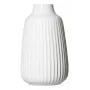 Ritzenhoff & Breker SANREMO Jarrón de gres blanco set de 2, 240 mm, estructura decorativa acanalada 746655