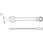 GEDORE 2297108 7 R 12 Llave combinada 12 mm