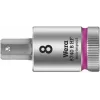 Wera Zyklop 8740 B HF llave de vaso de 6 caras interiores de 3/8 de pulgada, 8 mm, con función de retención 05003039001