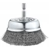 kwb Cepillo de alambre de vaso 75 mm, acero ondulado 0,2 mm, vástago 6 mm para metal y piedra 606310