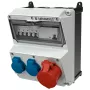 MENNEKES AMAXX Combinación de tomas de corriente, IP44, 32A, 400V, 1x CEE 32A 5p, 2x Schuko 16A, interruptor diferencial 30mA, interruptor automático 920080