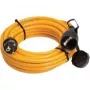 AS Schwabe 25 m Alargador de goma naranja con conector macho y hembra Schuko, 3G1,5 mm², IP44, 16 A, 230 V 59225